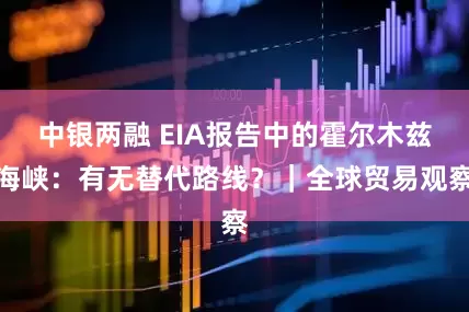 中银两融 EIA报告中的霍尔木兹海峡：有无替代路线？｜全球贸易观察